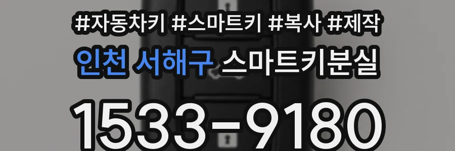 인천 서해구 스마트키분실