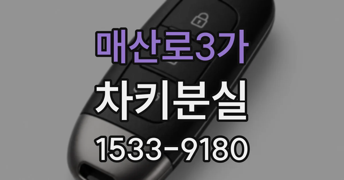 매산로3가 차키분실