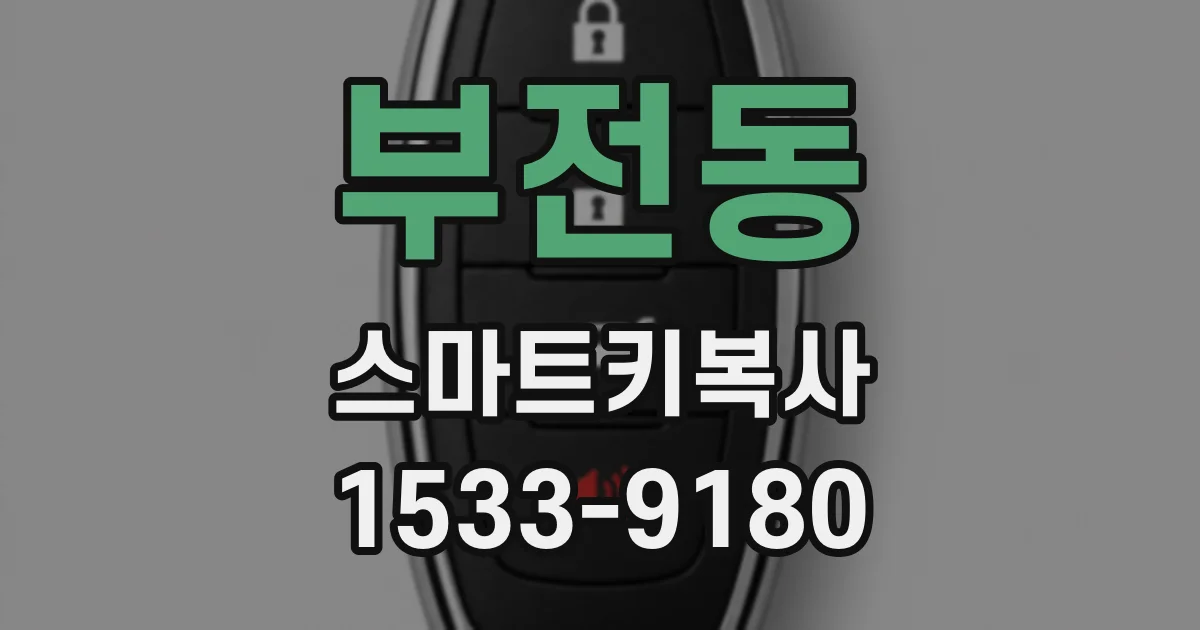 부전동 스마트키복사