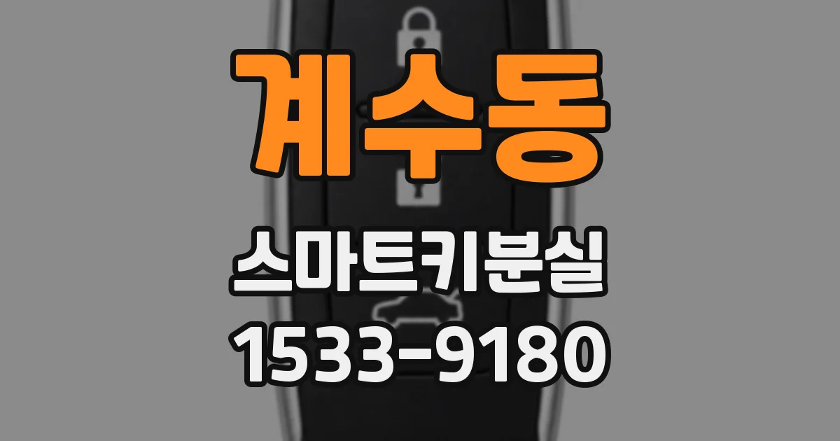계수동 스마트키분실