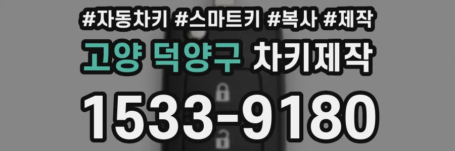 고양 덕양구 차키제작
