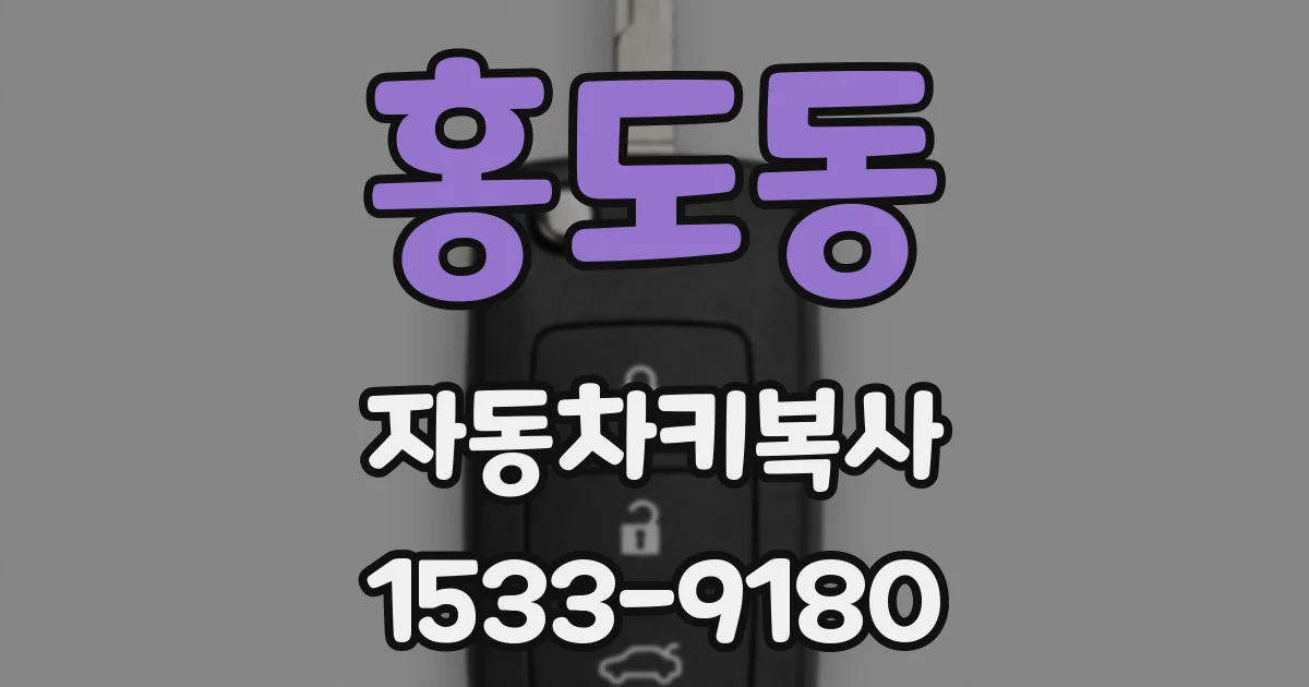 홍도동 자동차키복사