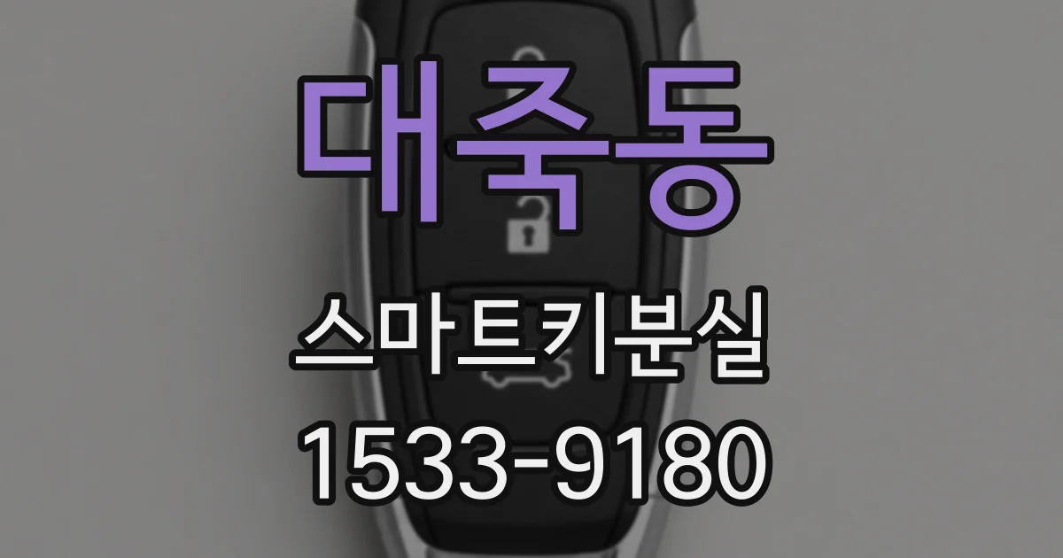 대죽동 스마트키분실