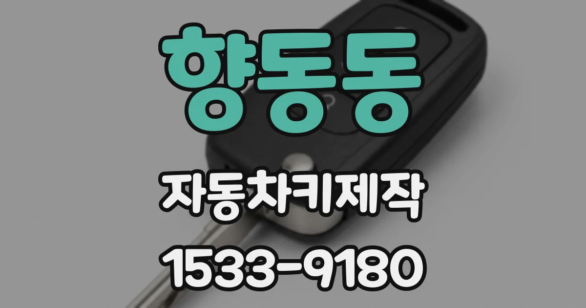 향동동 자동차키제작
