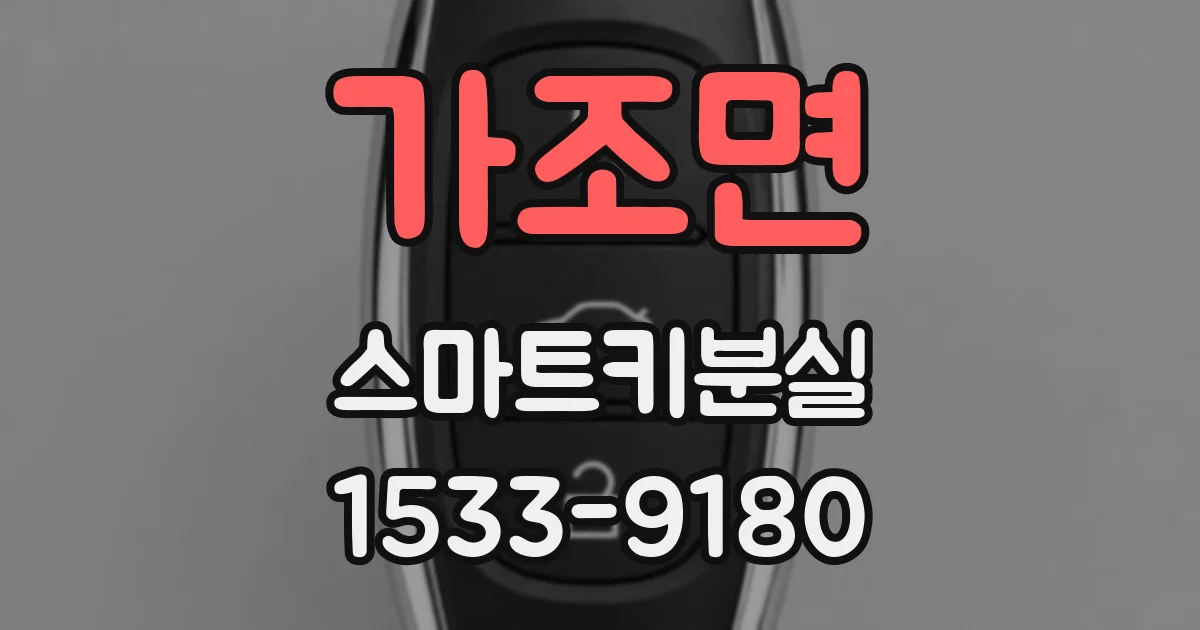가조면 스마트키분실