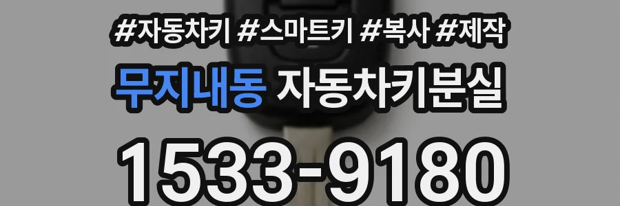 무지내동 자동차키분실
