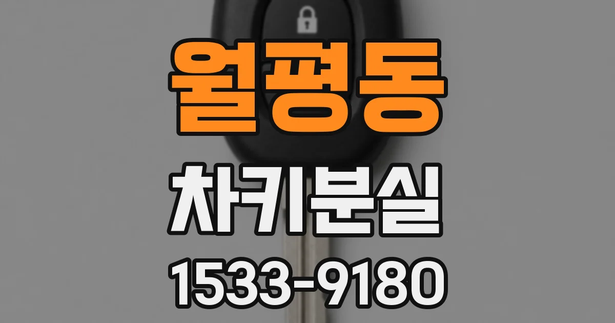 월평동 차키분실