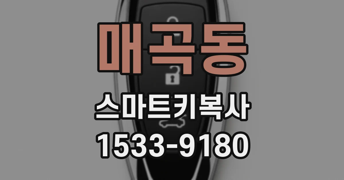 매곡동 스마트키복사