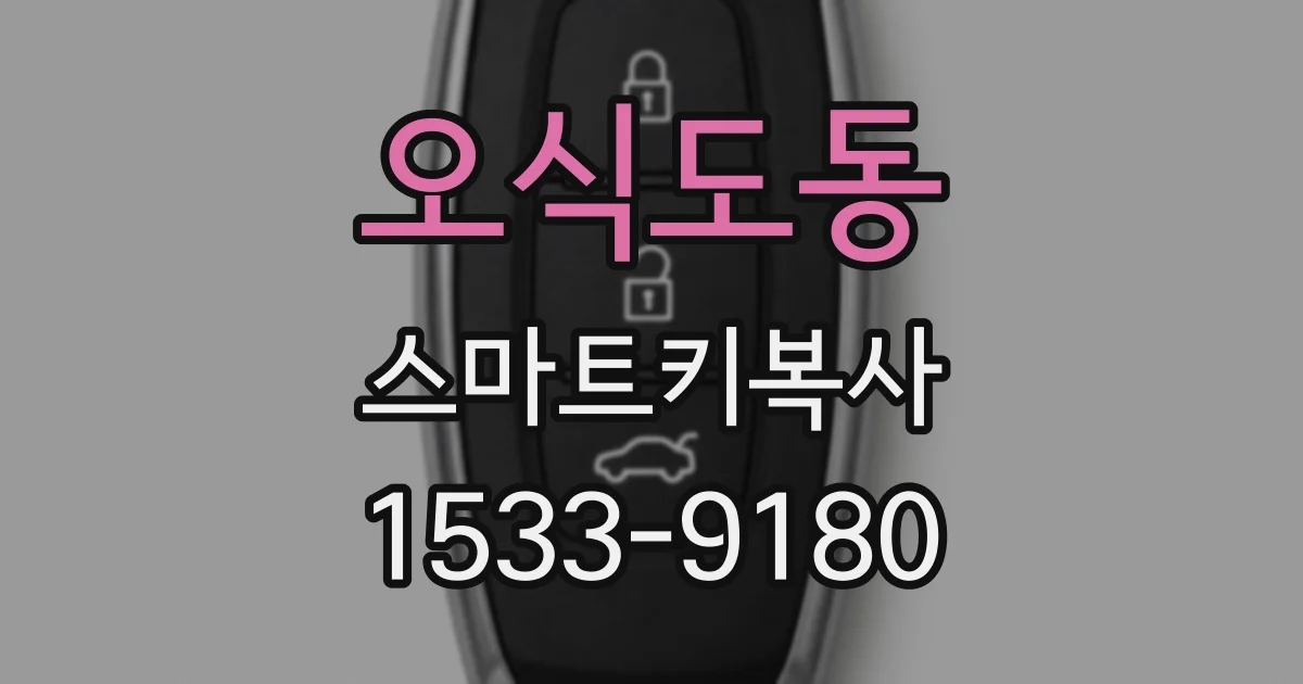 오식도동 스마트키복사