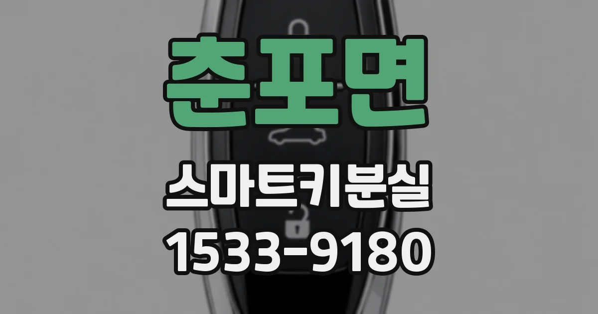춘포면 스마트키분실