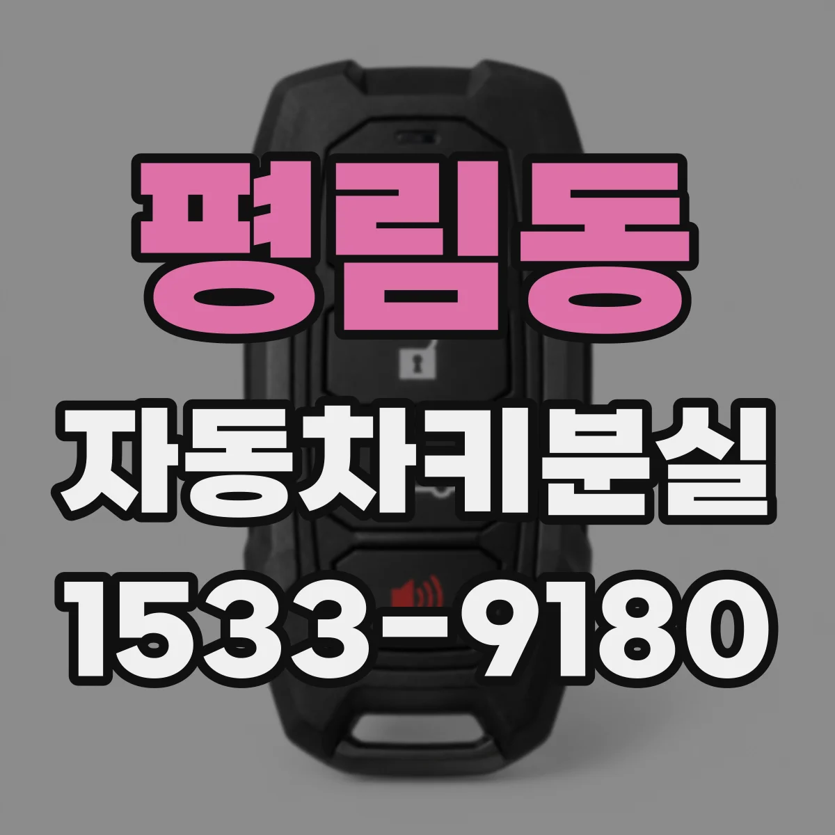 평림동 자동차키분실