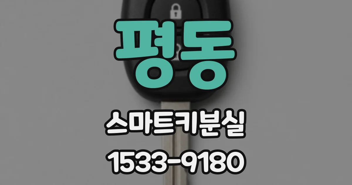 평동 스마트키분실