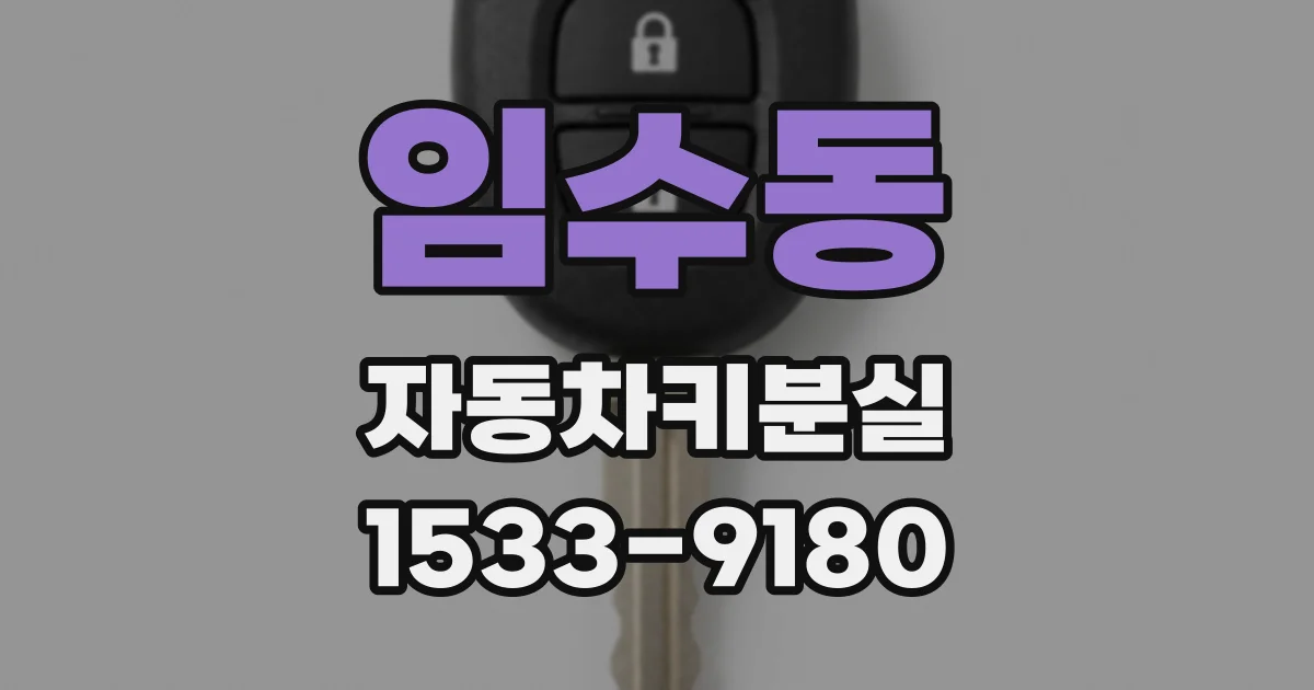 임수동 자동차키분실