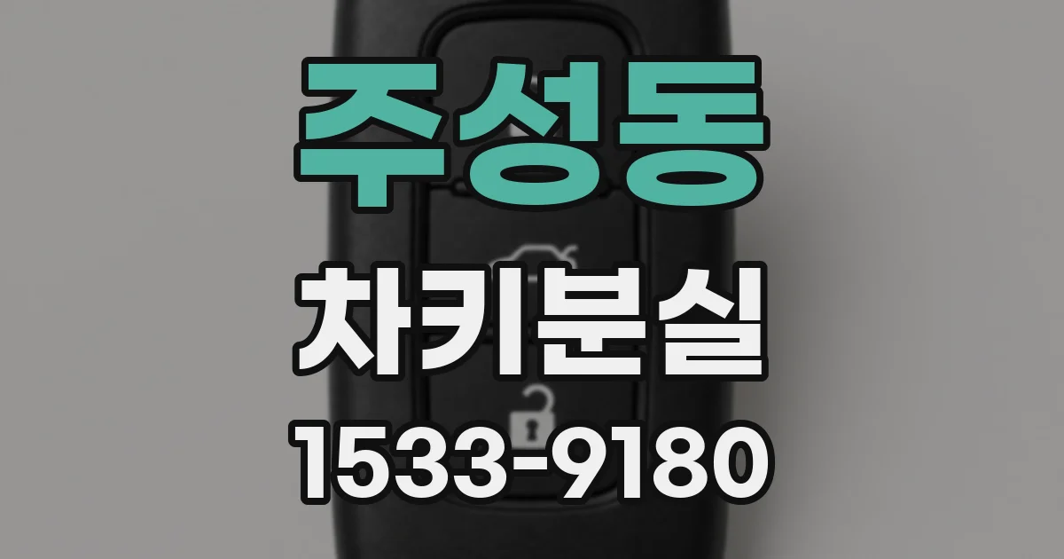 주성동 차키분실