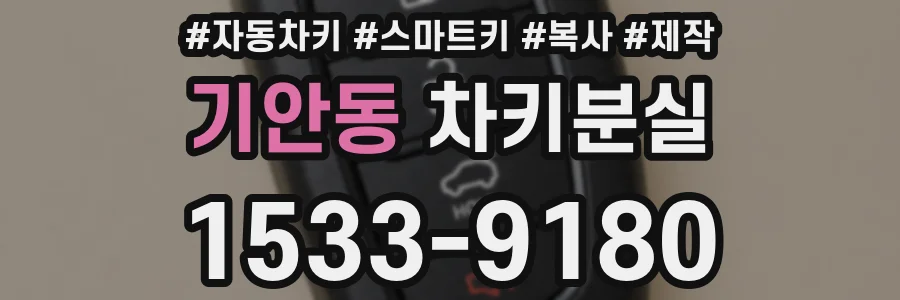 기안동 차키분실