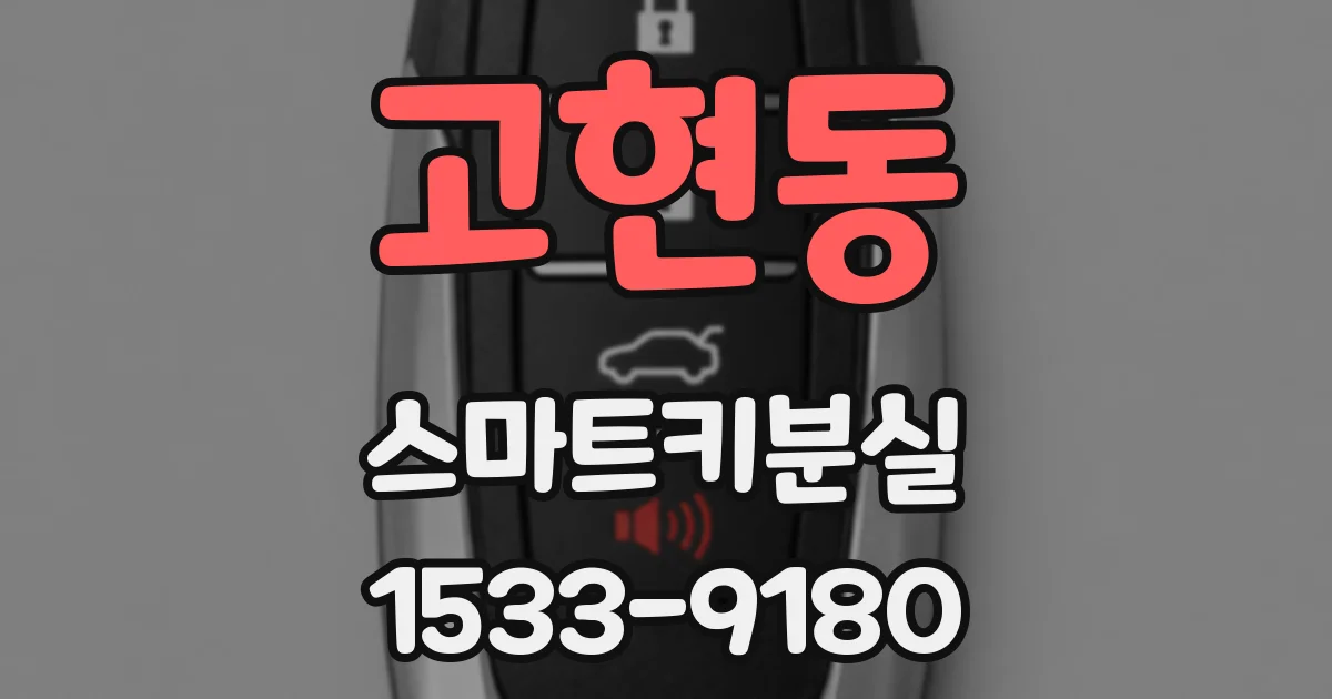 고현동 스마트키분실