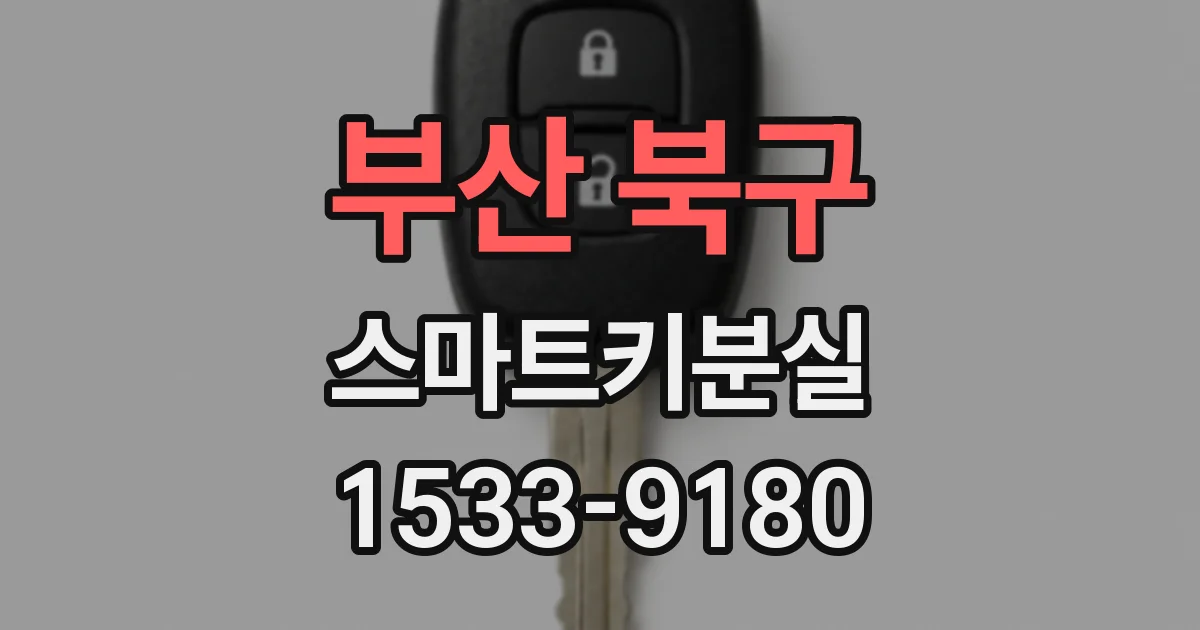 부산 북구 스마트키분실