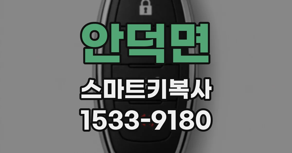 안덕면 스마트키복사