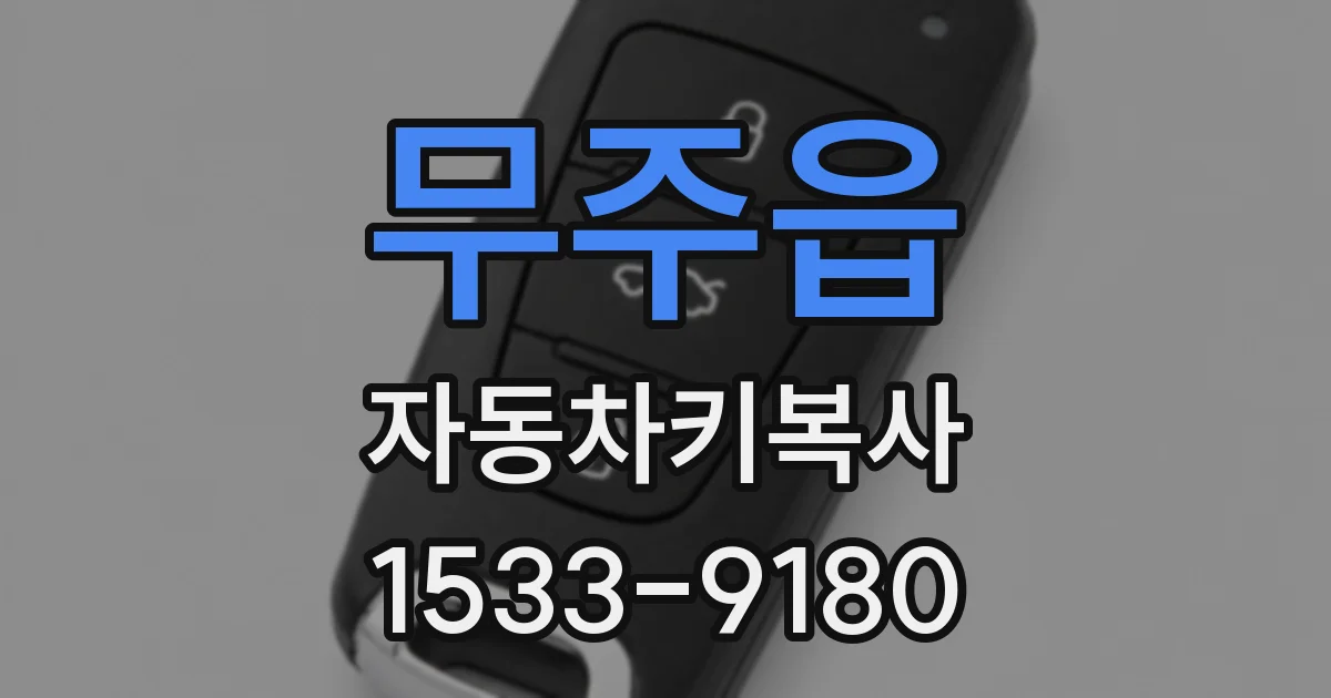 무주읍 자동차키복사