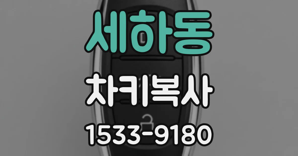 세하동 차키복사