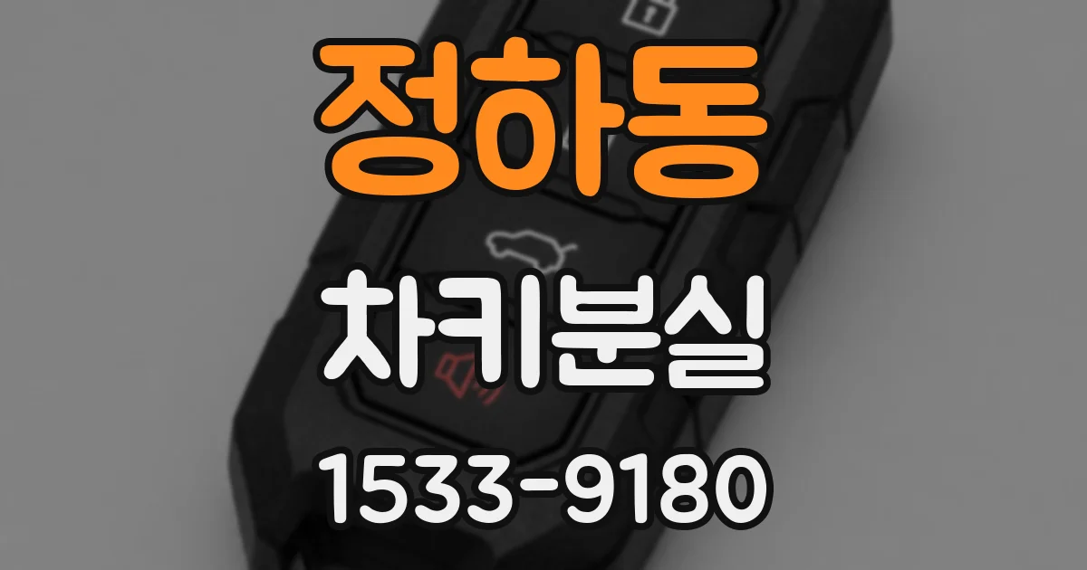 정하동 차키분실