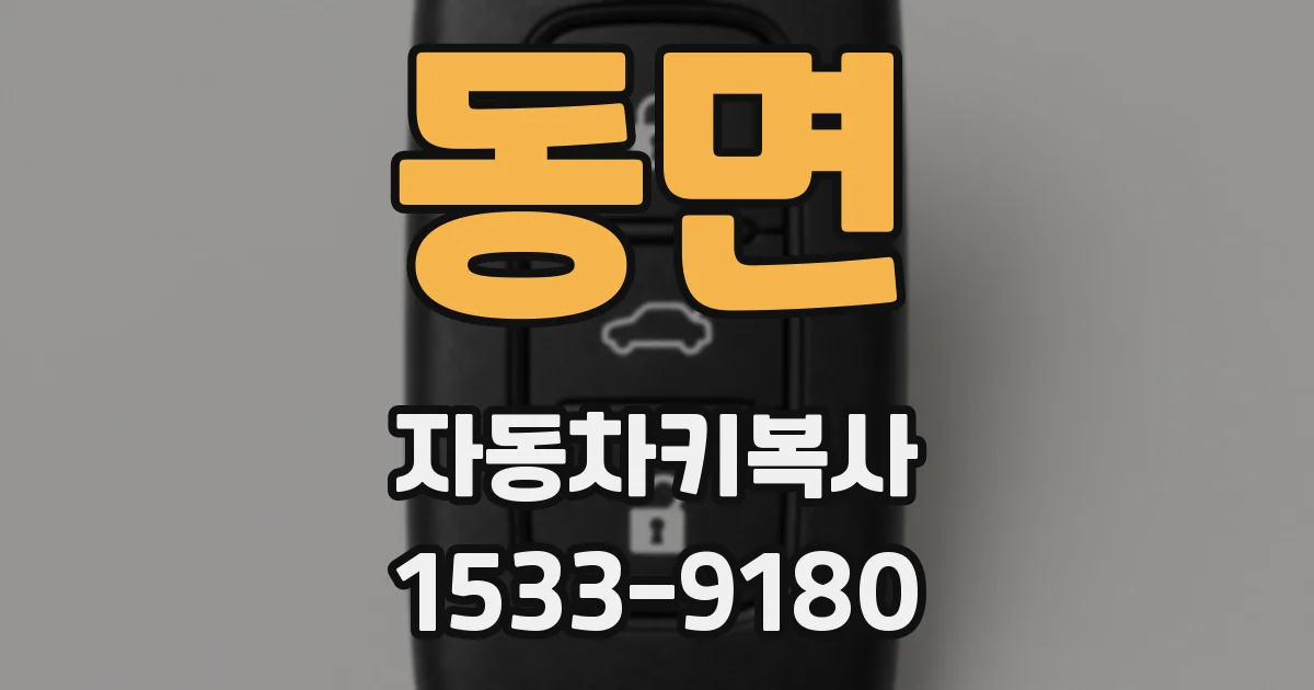 동면 자동차키복사