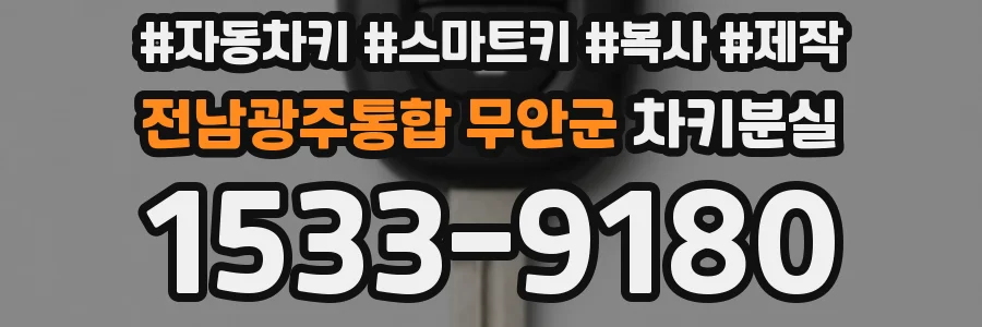 전남광주통합 무안군 차키분실