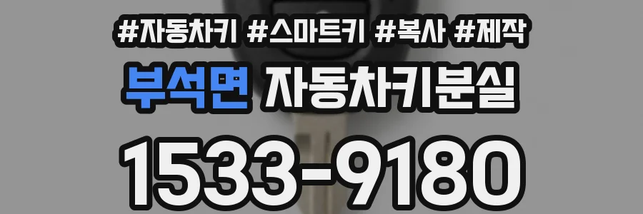 부석면 자동차키분실