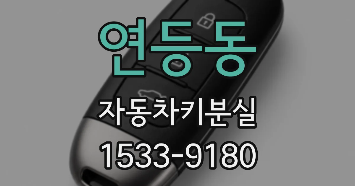 연등동 자동차키분실