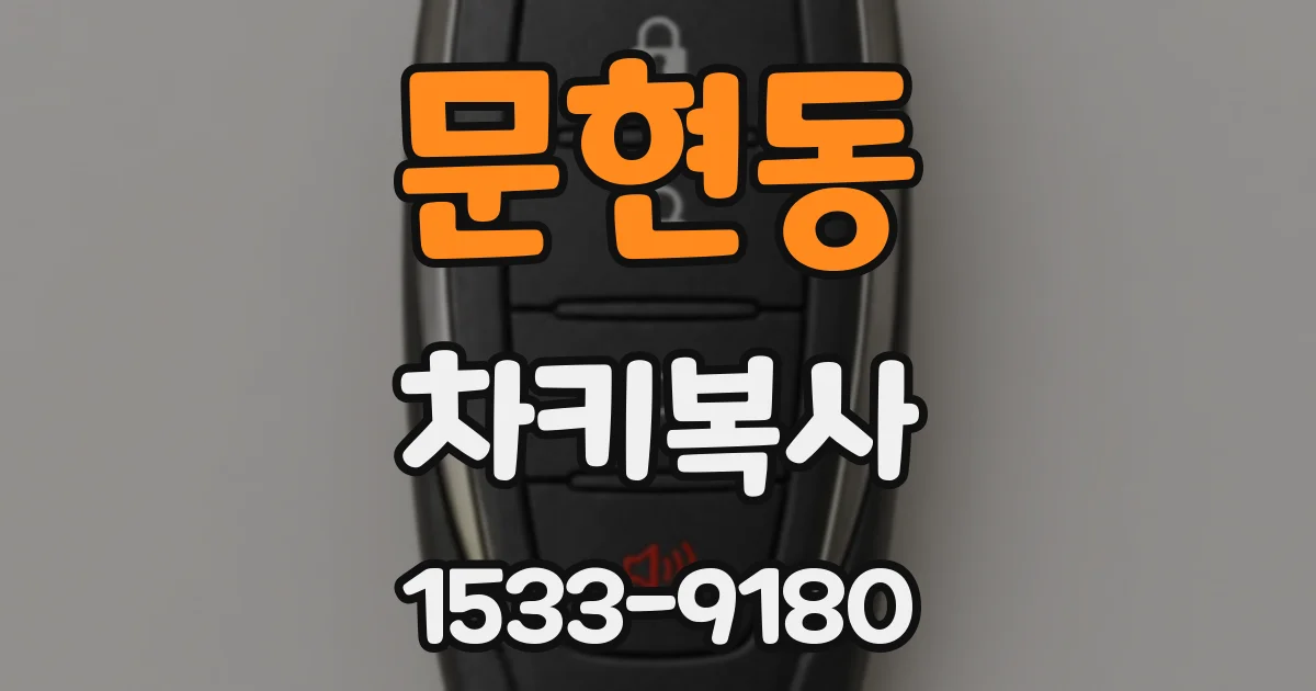 문현동 차키복사