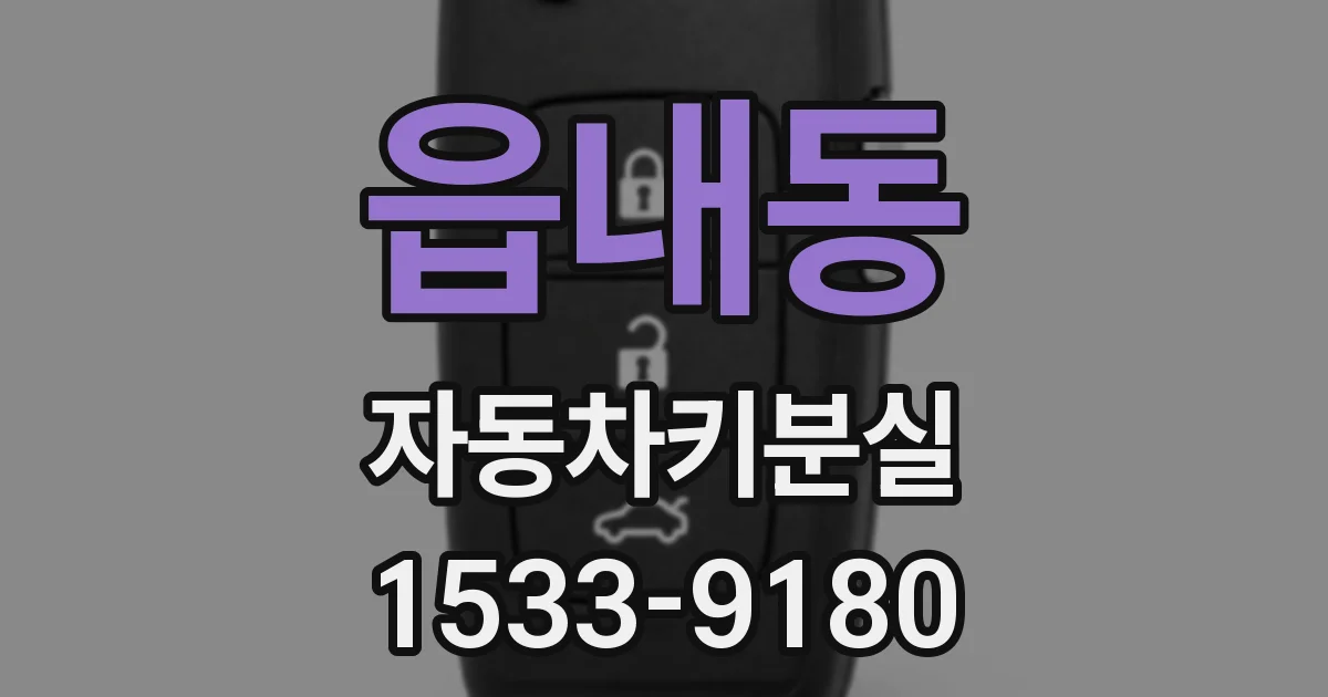 읍내동 자동차키분실