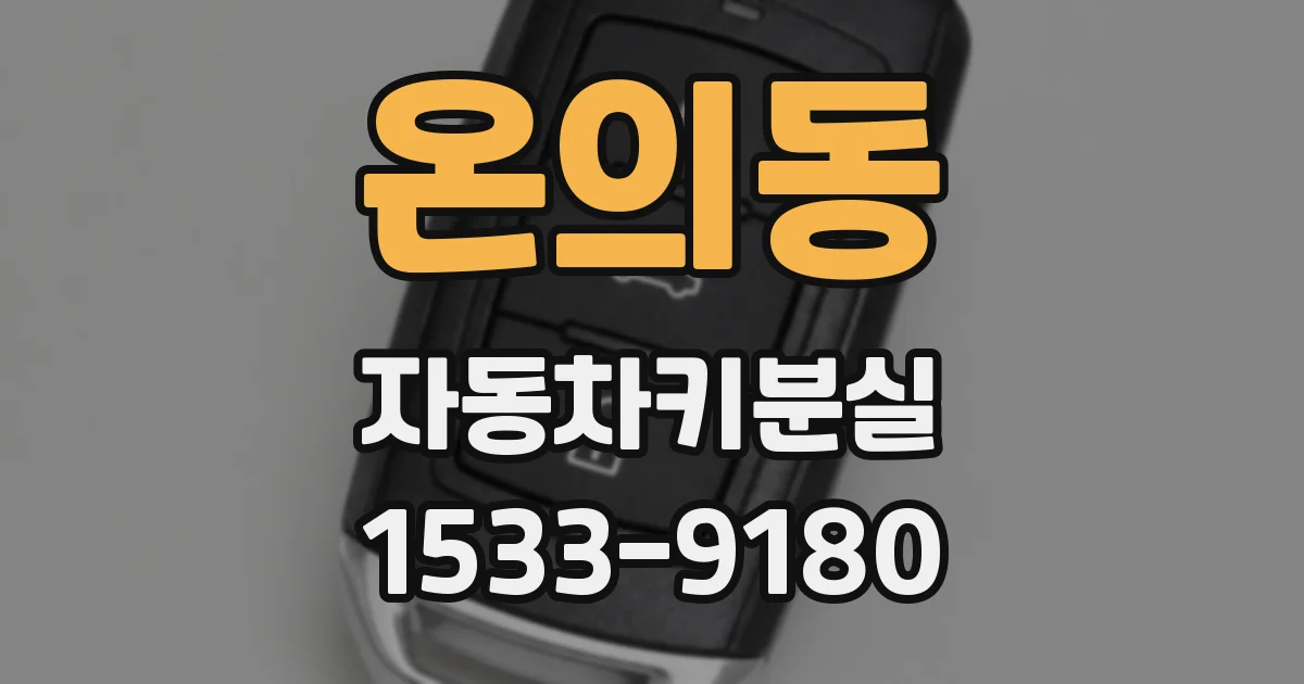 온의동 자동차키분실