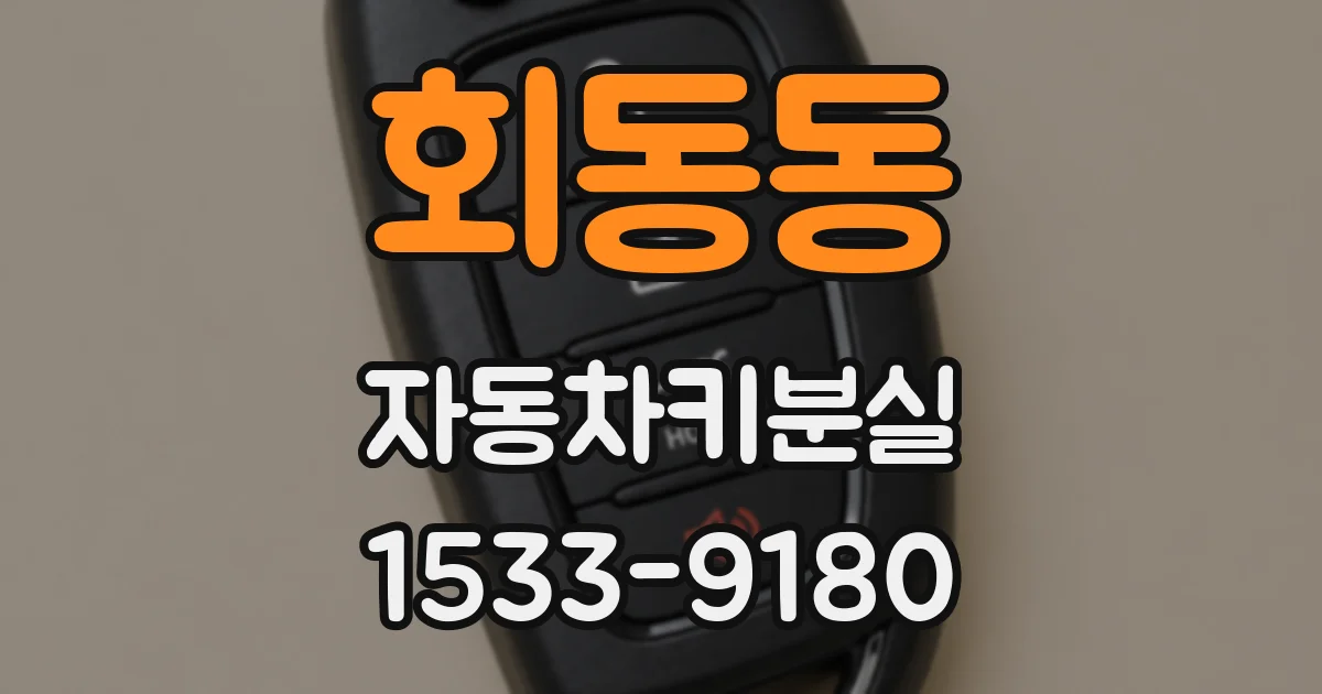 회동동 자동차키분실