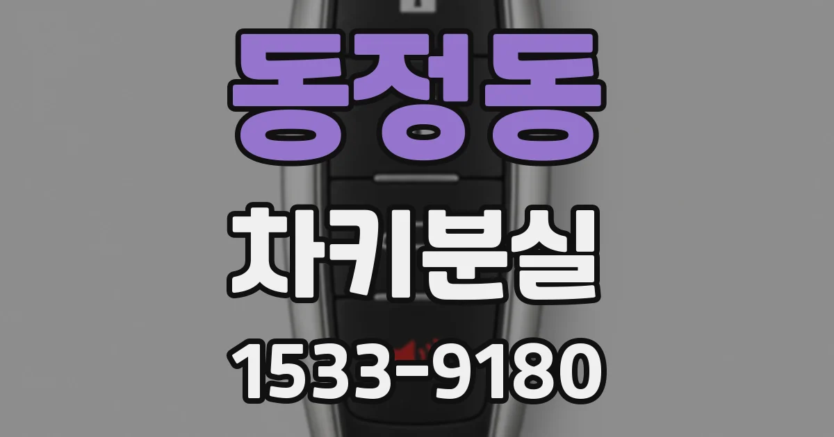 동정동 차키분실