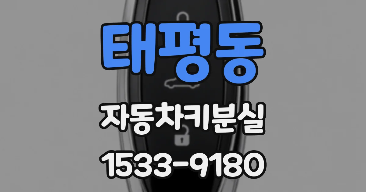 태평동 자동차키분실