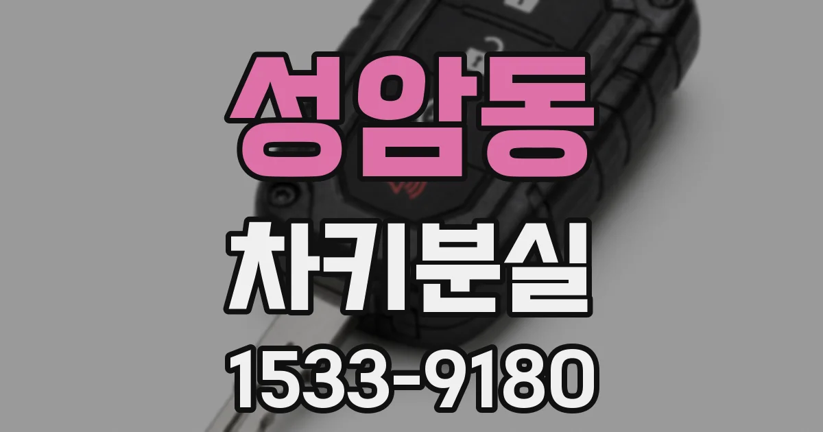 성암동 차키분실