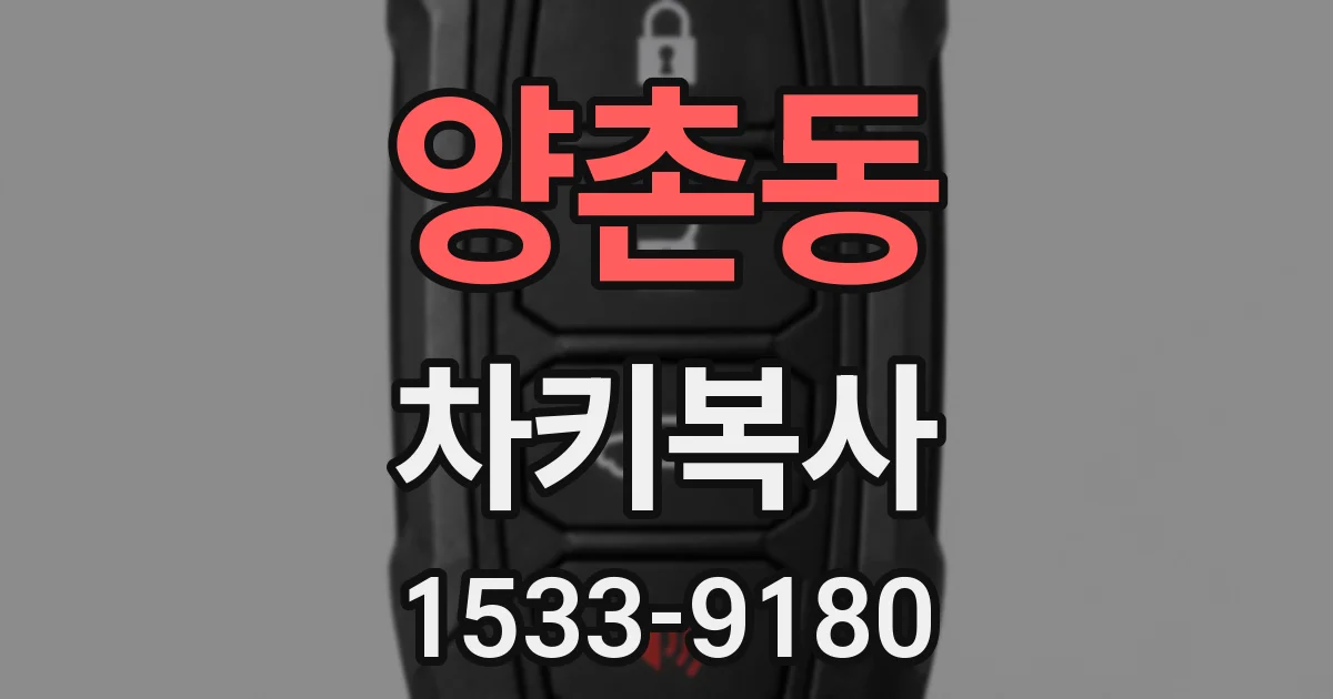 양촌동 차키복사