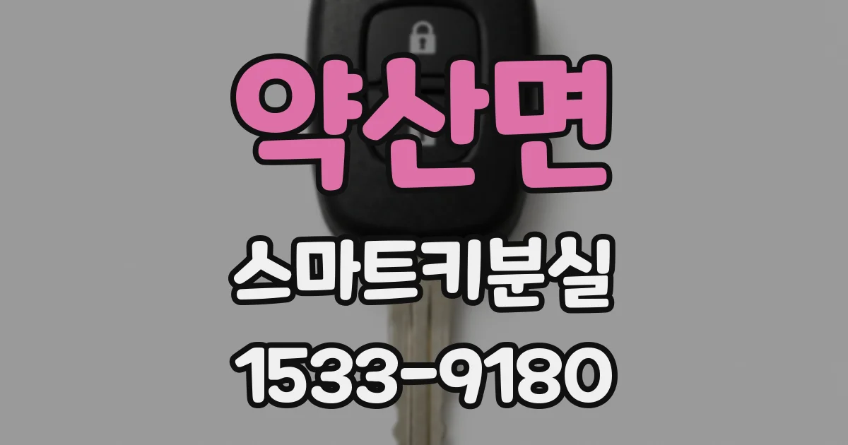 약산면 스마트키분실