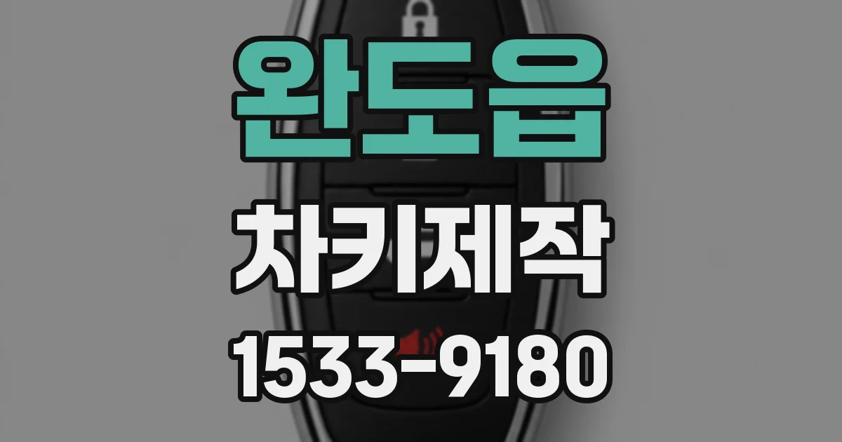 완도읍 차키제작