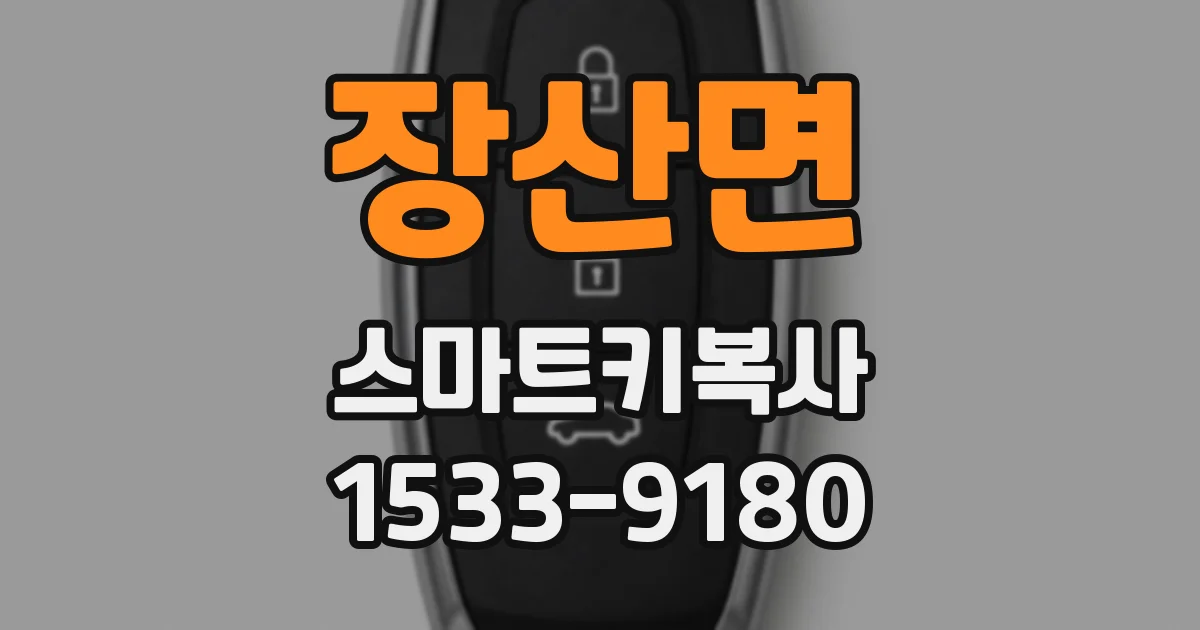 장산면 스마트키복사