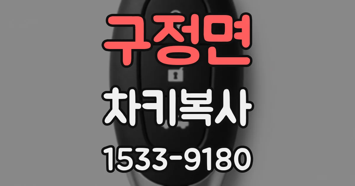 구정면 차키복사