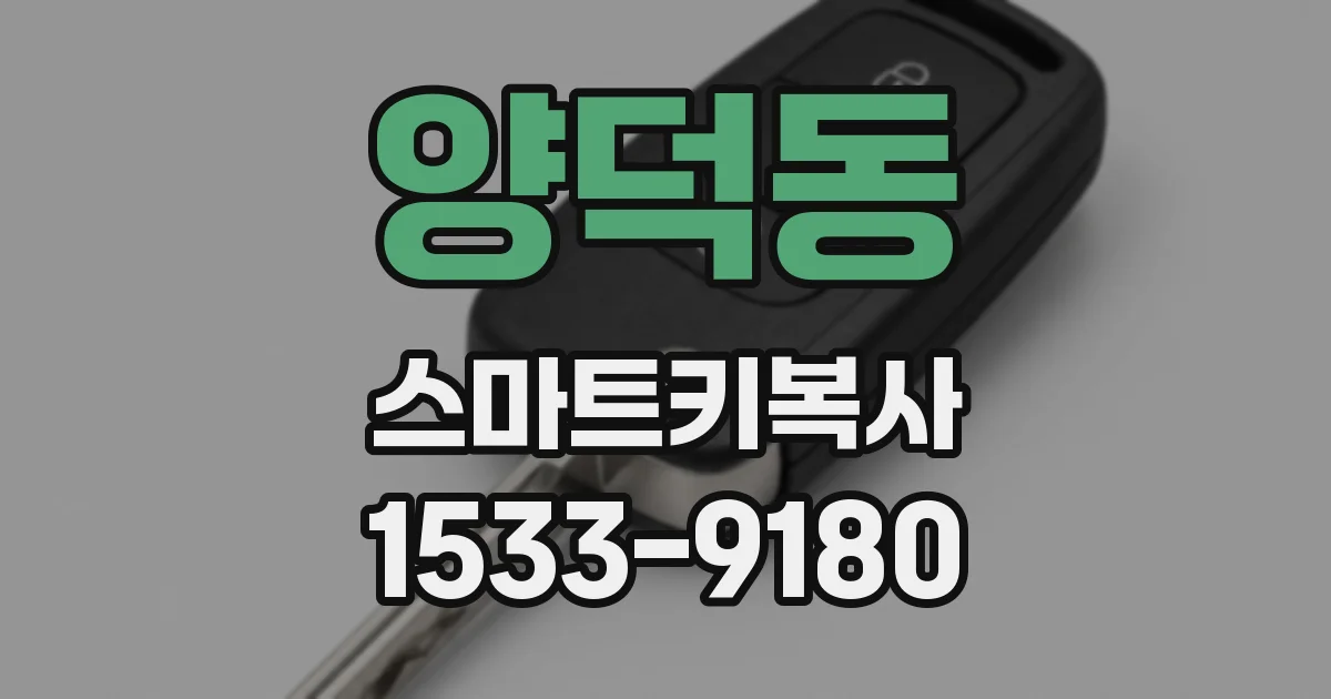 양덕동 스마트키복사