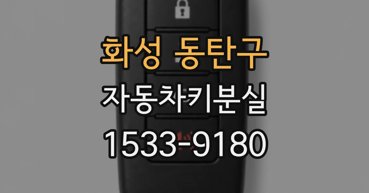 화성 동탄구 자동차키분실