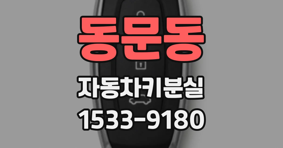 동문동 자동차키분실
