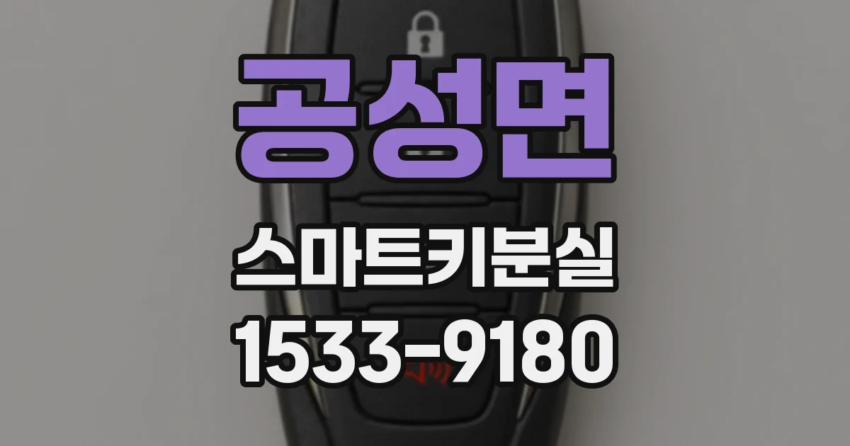 공성면 스마트키분실