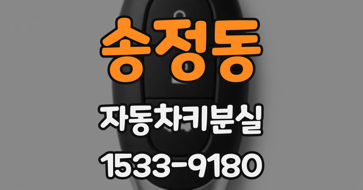 송정동 자동차키분실