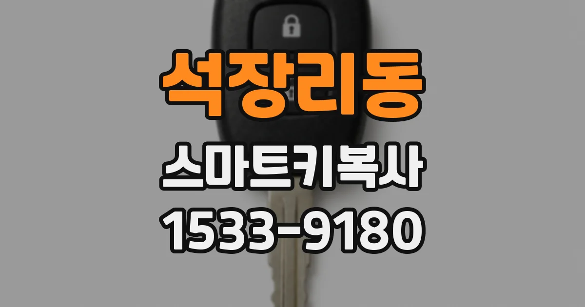석장리동 스마트키복사