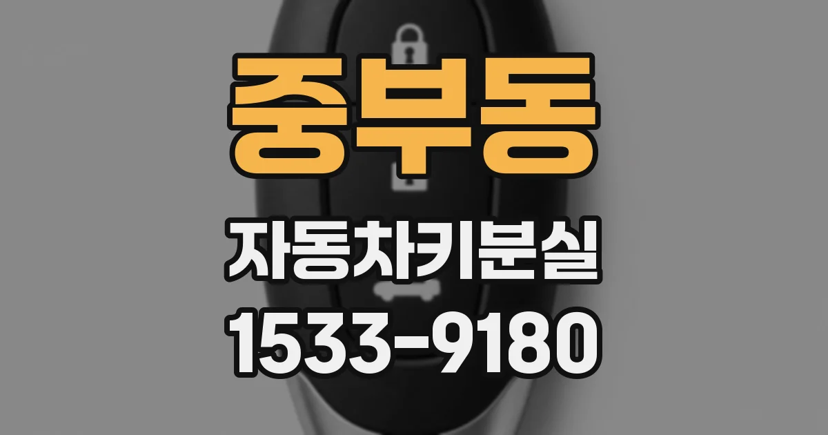 중부동 자동차키분실