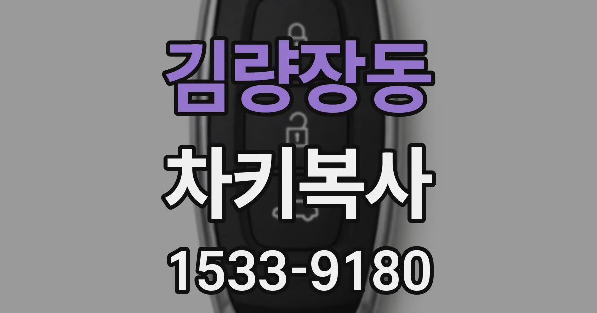 김량장동 차키복사