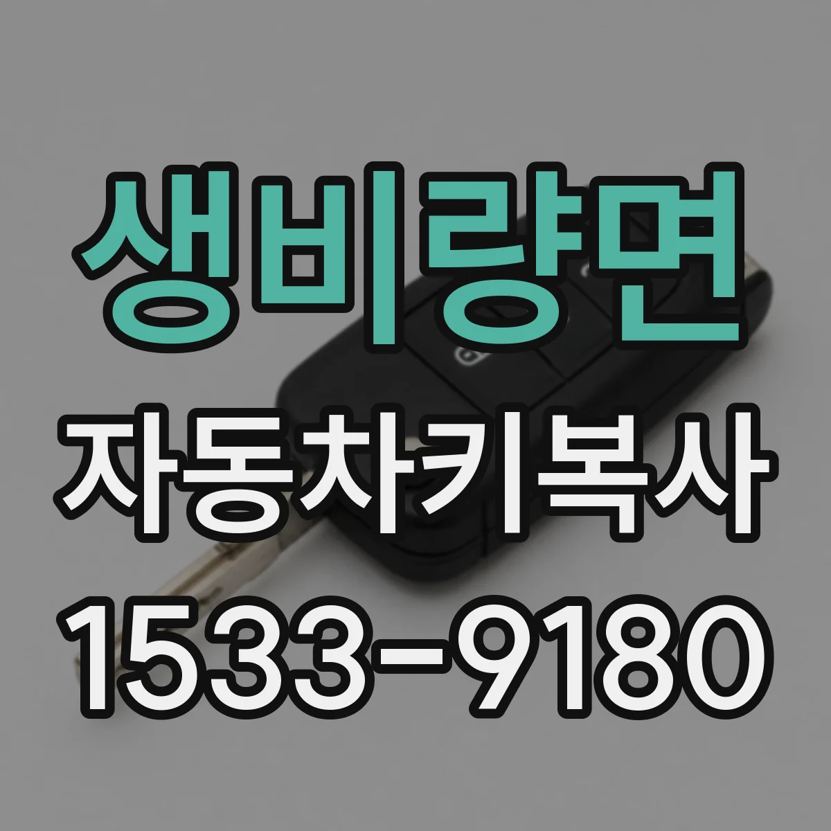 생비량면 자동차키복사